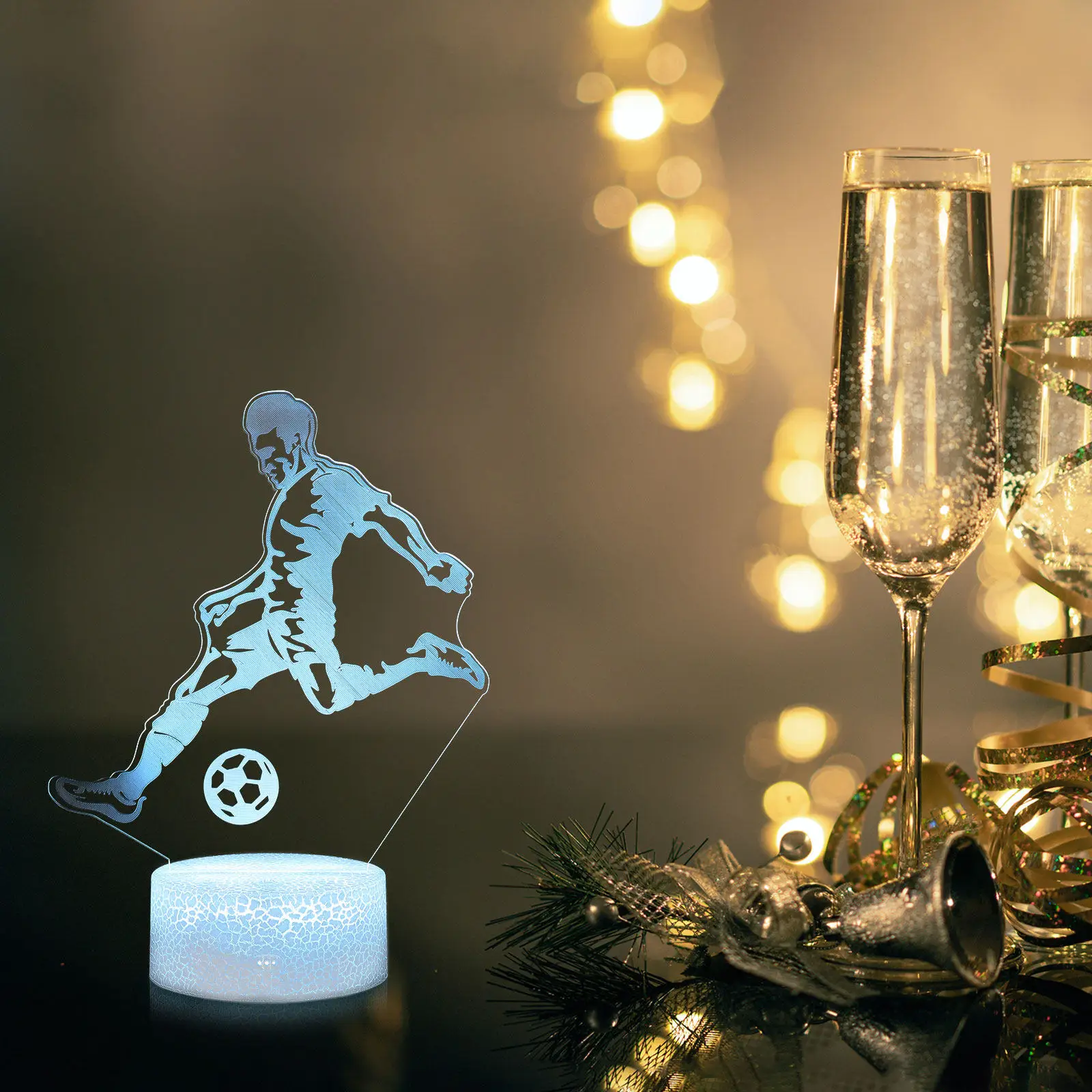 3D Touch Night Light Creative Football Lamp Color Changing Bedroom Decor Gift Acrylic Panel Smooth Design
3D Touch Night Light Creative Football Lamp Color Changing Bedroom Decor Gift Acrylic Panel Smooth Design