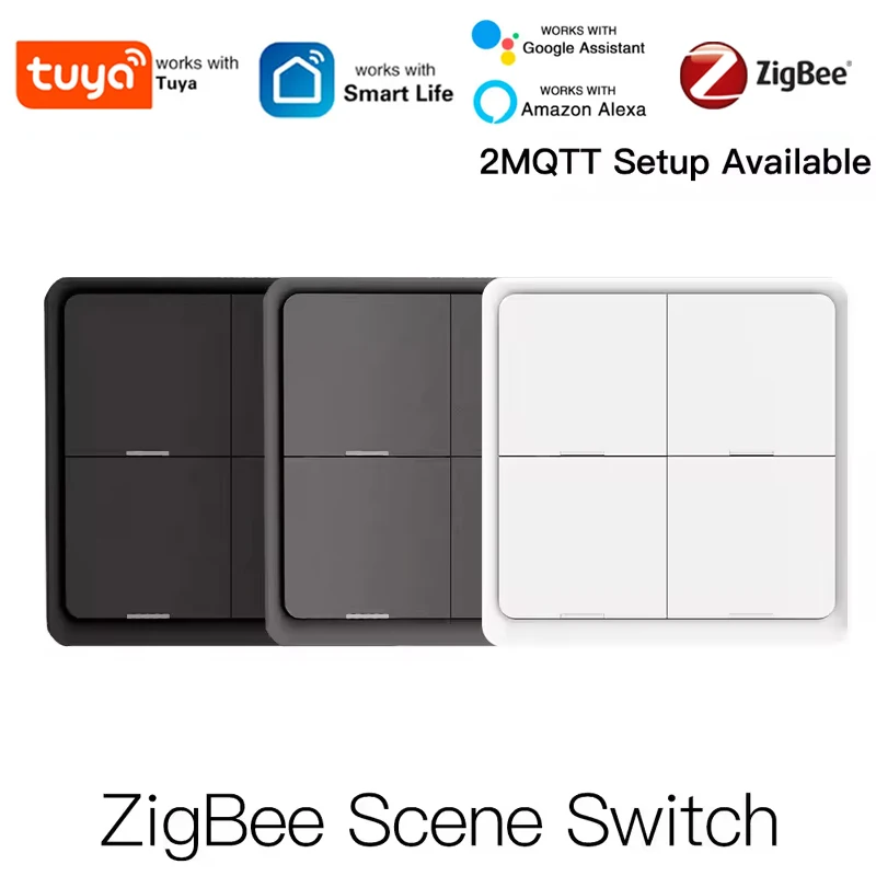 MOES 4-бандовый Tuya ZigBee беспроводной 12-переключатель сцен кнопочный контроллер сценарий автоматизации с питанием от батареи для устройств Tuya
MOES 4-бандовый Tuya ZigBee беспроводной 12-переключатель сцен кнопочный контроллер сценарий автоматизации с питанием от батареи для устройств Tuya