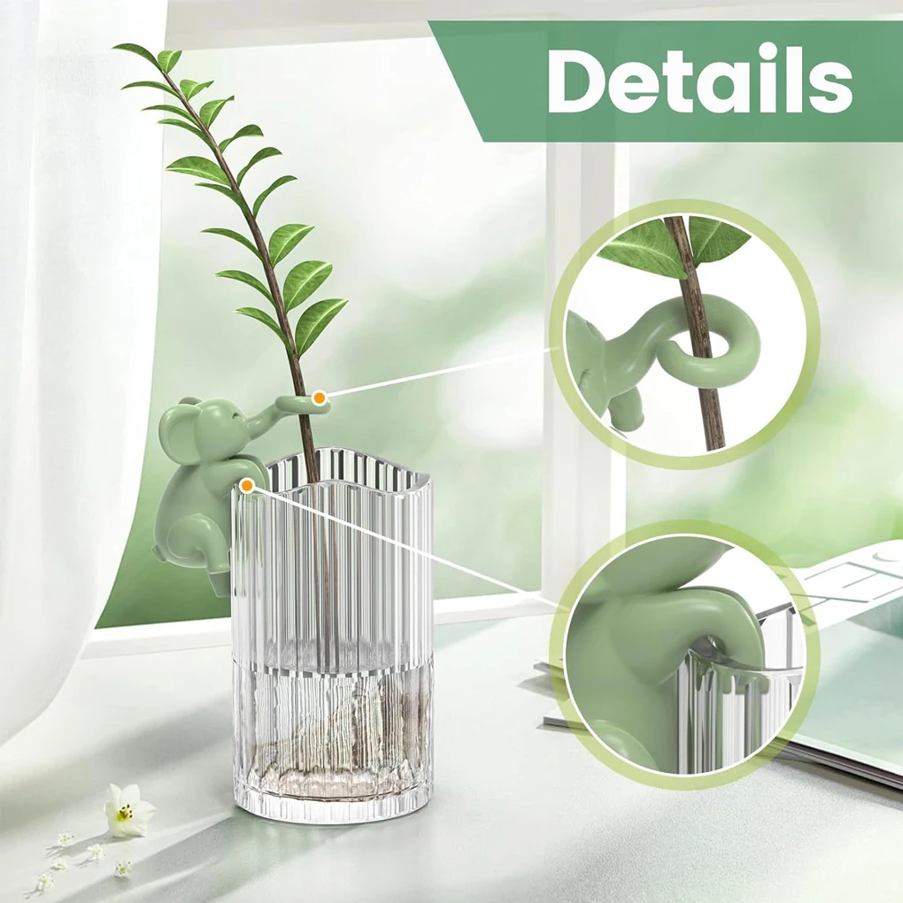 3pieces Elephant Shaped Plant Support Supporting Plant Cuttings Allowing To Place Anywhere Extra As shown
3pieces Elephant Shaped Plant Support Supporting Plant Cuttings Allowing To Place Anywhere Extra As shown