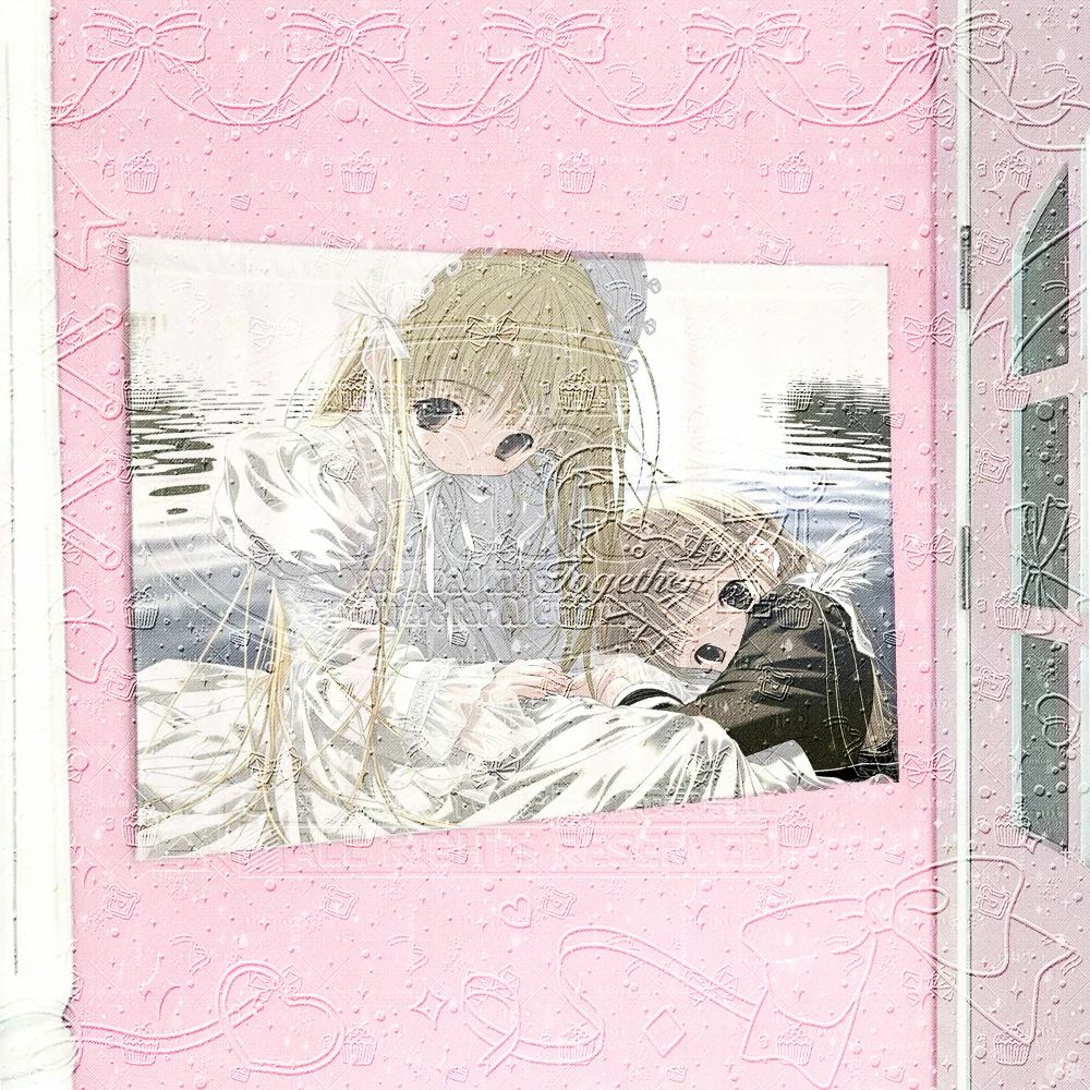 Classical Lolita Tapestry, Pastel Pink Embossed Anime Girls by Water, Sweet & Dreamy Design, Harajuku Aesthetic Tapestry for Gir
Classical Lolita Tapestry, Pastel Pink Embossed Anime Girls by Water, Sweet & Dreamy Design, Harajuku Aesthetic Tapestry for Gir