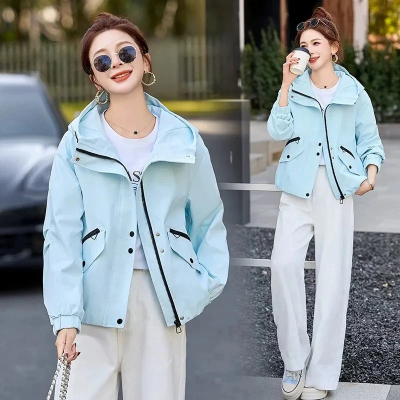 Fashion New Women Jackets 2025 Spring Autumn Short Jackets Zipper Hooded Casual Outdoor Jackets Female Outwear Short Coats Tops
Fashion New Women Jackets 2025 Spring Autumn Short Jackets Zipper Hooded Casual Outdoor Jackets Female Outwear Short Coats Tops