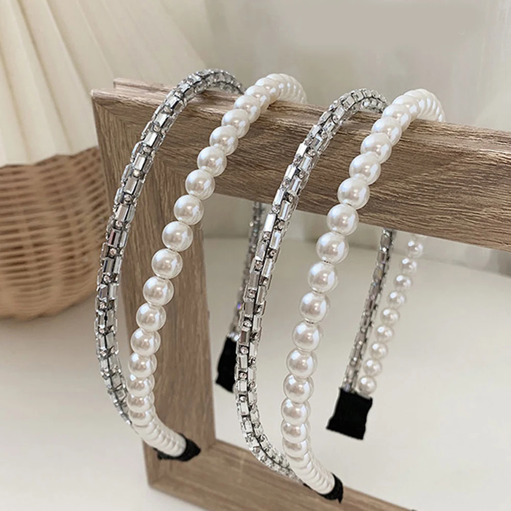 Double-Row Headband With Pearl Rhinestone Stylish Lightweight Hair Hoop For Women Girl Female
Double-Row Headband With Pearl Rhinestone Stylish Lightweight Hair Hoop For Women Girl Female