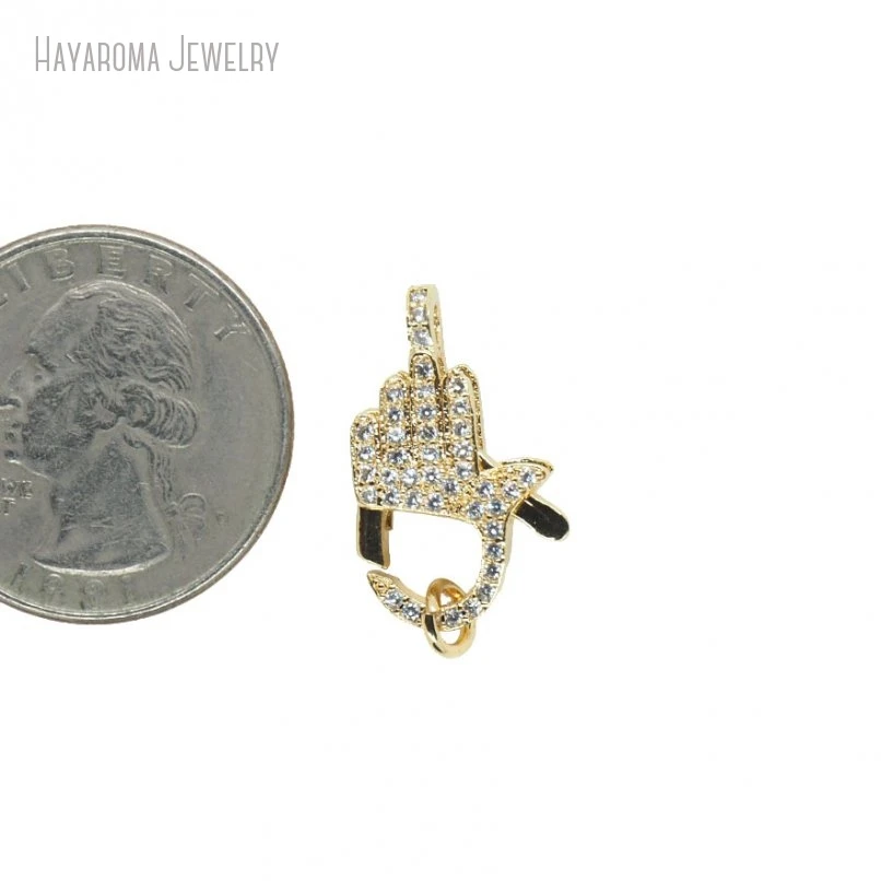 5Pcs Islam Gold Color Lobster Geometric Hand Shape Wholesale Clear Cubic Zirconia Metal Accessory Clasps
5Pcs Islam Gold Color Lobster Geometric Hand Shape Wholesale Clear Cubic Zirconia Metal Accessory Clasps