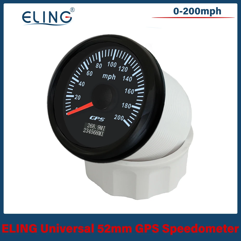 ELING 52mm GPS Speedometer 0-30mph 120/ 200MPH Odometer Tripmeter with GPS Antenna 7 Colors Backlight for Truck Boat Motorcycle
ELING 52mm GPS Speedometer 0-30mph 120/ 200MPH Odometer Tripmeter with GPS Antenna 7 Colors Backlight for Truck Boat Motorcycle