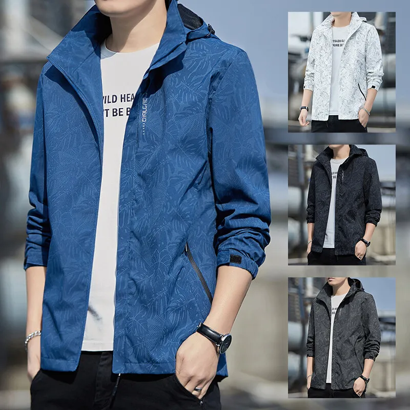 Men's windbreaker jacket. New styles for the spring and autumn seasons. Trendy brand. Casual jacket for men.
Men's windbreaker jacket. New styles for the spring and autumn seasons. Trendy brand. Casual jacket for men.