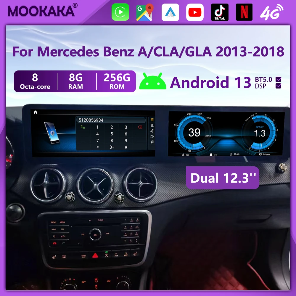 Android 13 для Mercedes Benz A class CLA/GLA/W176/CLA-C117/GLA-X156 2013-2018 автомобильный радиоприемник мультимедийный видеоплеер GPS авто Carplay
Android 13 для Mercedes Benz A class CLA/GLA/W176/CLA-C117/GLA-X156 2013-2018 автомобильный радиоприемник мультимедийный видеоплеер GPS авто Carplay