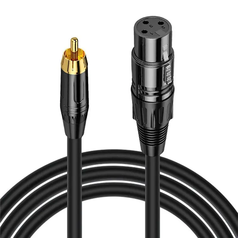 RCA Male Cable, Gold Plated Connector Cable, Coaxial Shield XLR Microphone Audio Cable Adapter 16.4Ft-AEF7
RCA Male Cable, Gold Plated Connector Cable, Coaxial Shield XLR Microphone Audio Cable Adapter 16.4Ft-AEF7