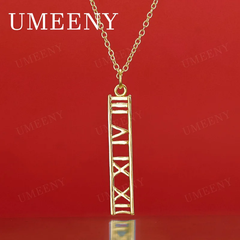 925 Sterling Silver 18K Gold 16-30 Inch Delicate Roman Numeral Pendant Necklace for Women, Fashionable Gift Accessory
925 Sterling Silver 18K Gold 16-30 Inch Delicate Roman Numeral Pendant Necklace for Women, Fashionable Gift Accessory