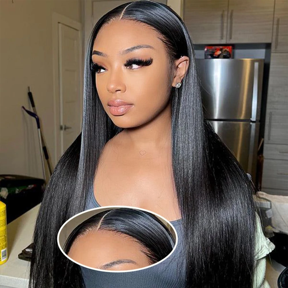 26 Inch HD Lace Front Human Hair Wigs Straight 13x4 Transparent Lace Frontal Human Hair Wigs Pre Plucked Wigs Women 180 Density
26 Inch HD Lace Front Human Hair Wigs Straight 13x4 Transparent Lace Frontal Human Hair Wigs Pre Plucked Wigs Women 180 Density