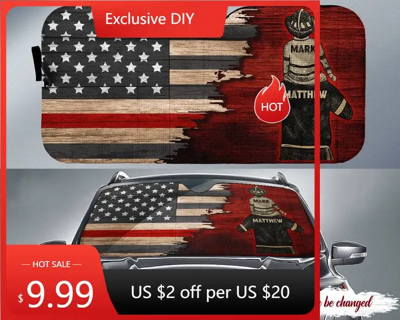 Custom Sun Shade For Car, Firefighting Custom Auto Sunshade, Personalized Car Shade Front Windshield, Foldable Car Sunshade, Car
Custom Sun Shade For Car, Firefighting Custom Auto Sunshade, Personalized Car Shade Front Windshield, Foldable Car Sunshade, Car