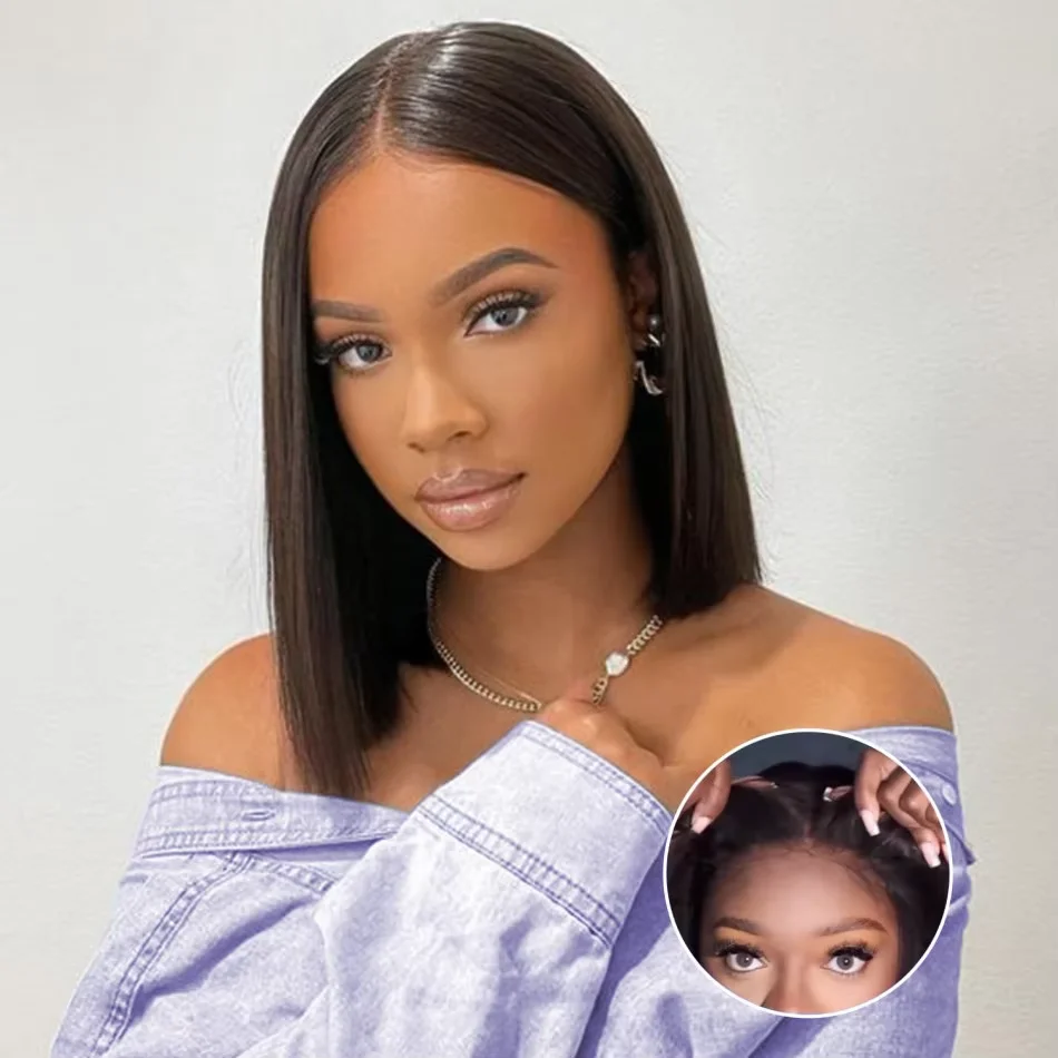 250% Density Short Bob 13x4 HD Lace Front Human Hair Wigs Pre Plucked Peruvian Straight Glueless Lace Frontal Wigs For Women
250% Density Short Bob 13x4 HD Lace Front Human Hair Wigs Pre Plucked Peruvian Straight Glueless Lace Frontal Wigs For Women