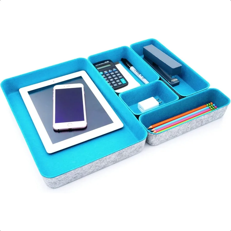 Welaxy Felt Desk Organizer Paper Letter Trays File sorter desktop drawer organizers bins set for home office Document Folders s
Welaxy Felt Desk Organizer Paper Letter Trays File sorter desktop drawer organizers bins set for home office Document Folders s