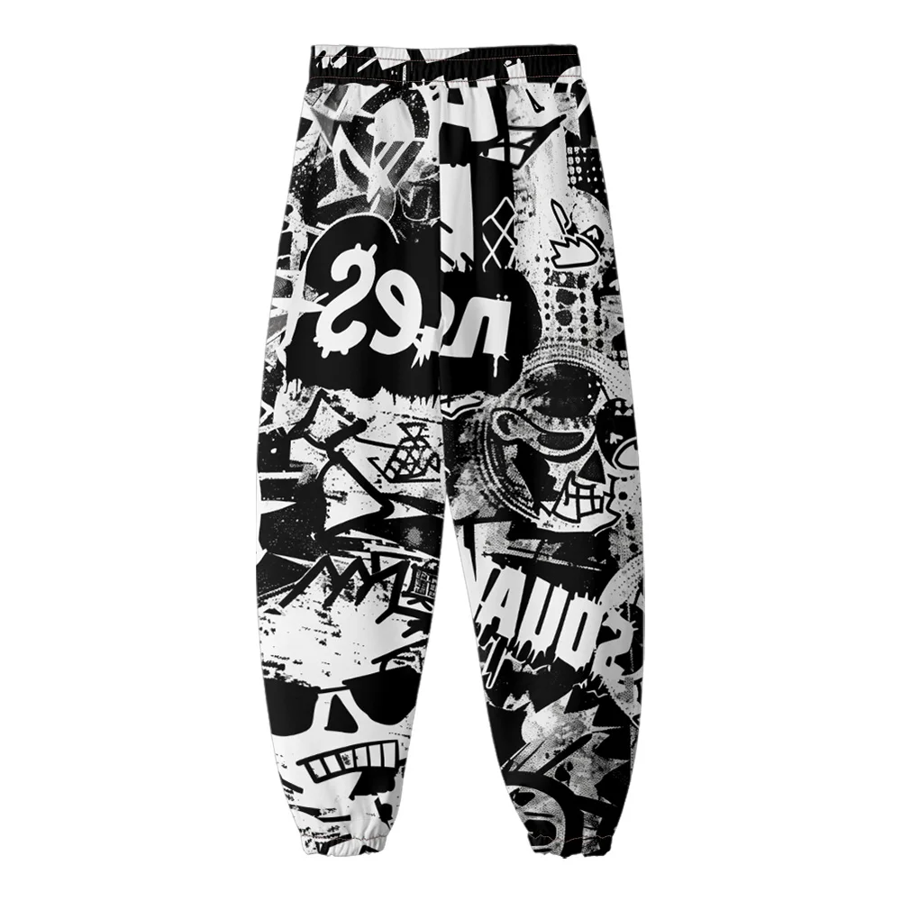 Spring and fall clothing thin pants Black and White Graffiti Color Printed overalls Everyday Versatile Casual Pants
Spring and fall clothing thin pants Black and White Graffiti Color Printed overalls Everyday Versatile Casual Pants