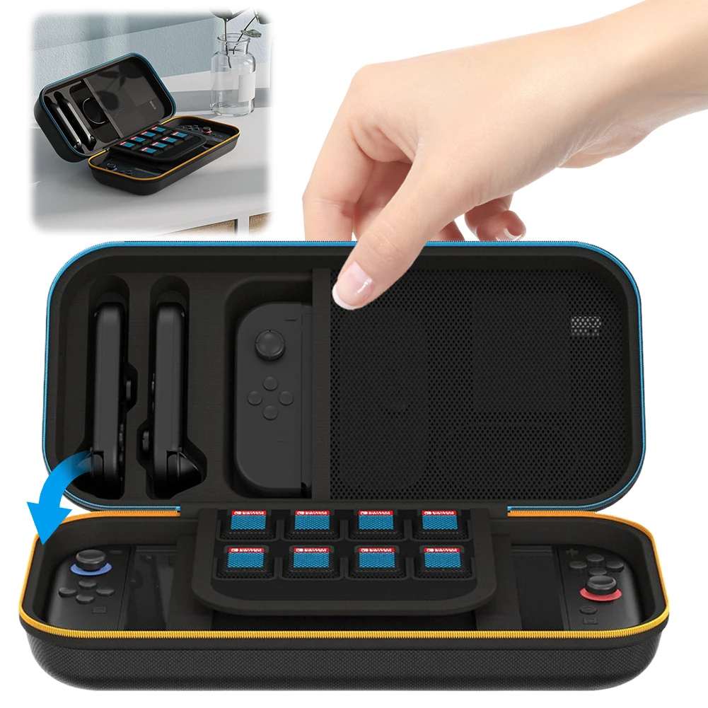 Портативный чехол для хранения игровой консоли Nintendo Switch 2, дорожная сумка для хранения с 8 слотами для игровых карт, аксессуары для NS 2
Портативный чехол для хранения игровой консоли Nintendo Switch 2, дорожная сумка для хранения с 8 слотами для игровых карт, аксессуары для NS 2