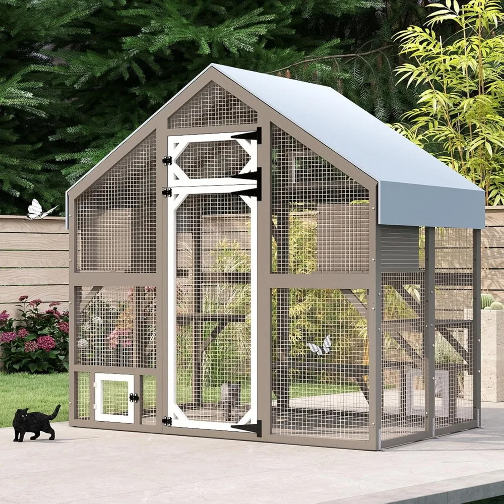 71 H Catio Outdoor Cat Enclosure Weatherproof, Large Walk-in Catio Cat Patio Attached Window for Multiple Cats, Waterproof Kitty
71 H Catio Outdoor Cat Enclosure Weatherproof, Large Walk-in Catio Cat Patio Attached Window for Multiple Cats, Waterproof Kitty
