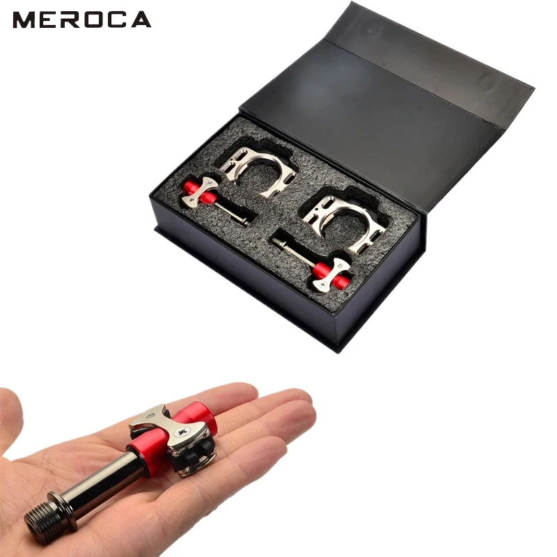 MEROCA Titanium Alloy Clipless Pedals with SpeedPlay Auto - Lock & Lollipop Design for Road Racing Bikes
MEROCA Titanium Alloy Clipless Pedals with SpeedPlay Auto - Lock & Lollipop Design for Road Racing Bikes