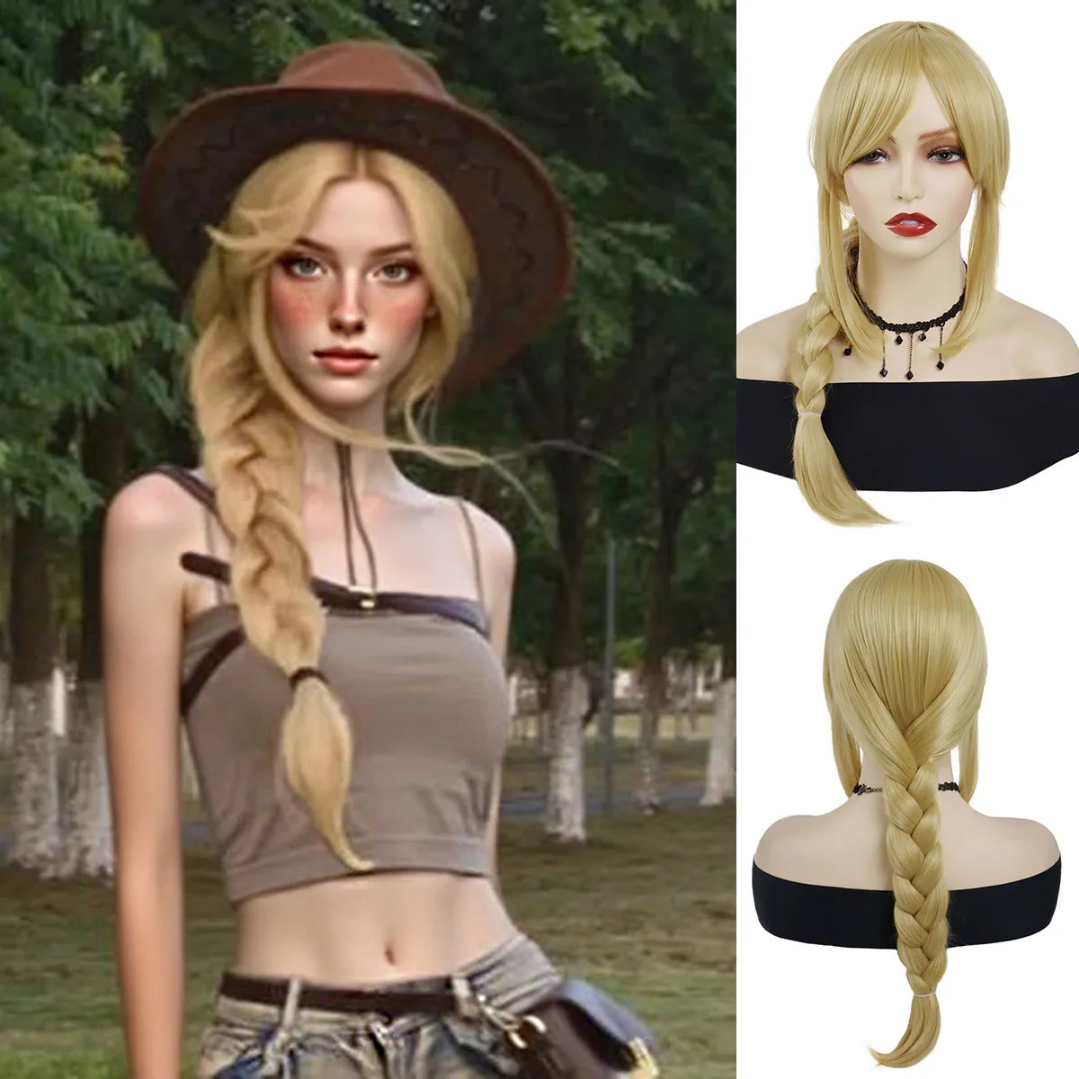 Applejack Wigs for Women Premium Synthetic Blonde Color Long Straight Hair Braided Wig with Bangs Pony Applejack Cosplay Costume
Applejack Wigs for Women Premium Synthetic Blonde Color Long Straight Hair Braided Wig with Bangs Pony Applejack Cosplay Costume