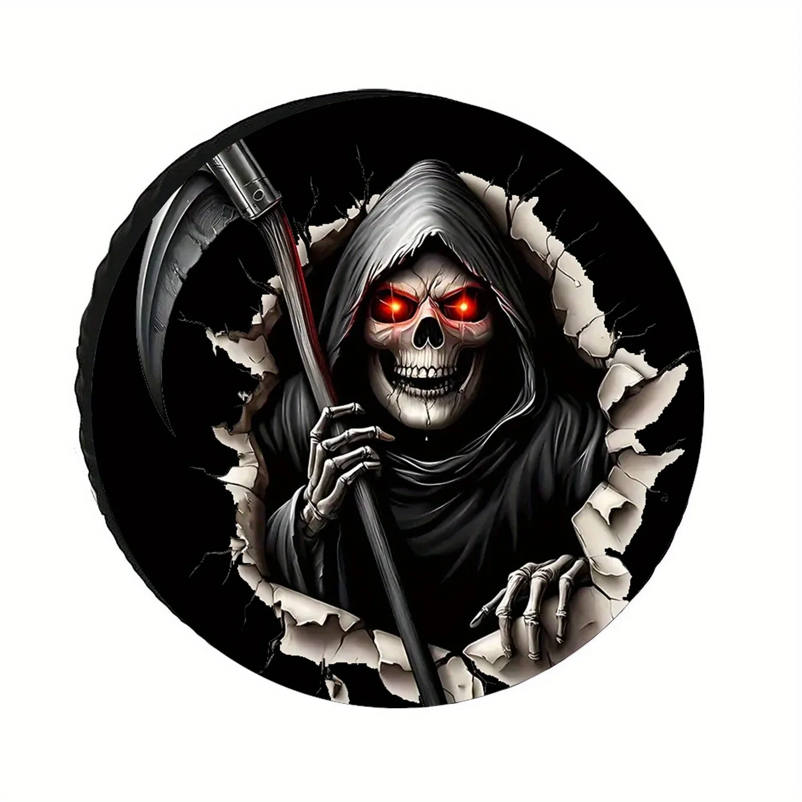 Чехол для запасного колеса Grim Reaper, водонепроницаемый, из полиэстера, с готическим дизайном, для автодомов, кемперов и туристических прицепов
Чехол для запасного колеса Grim Reaper, водонепроницаемый, из полиэстера, с готическим дизайном, для автодомов, кемперов и туристических прицепов