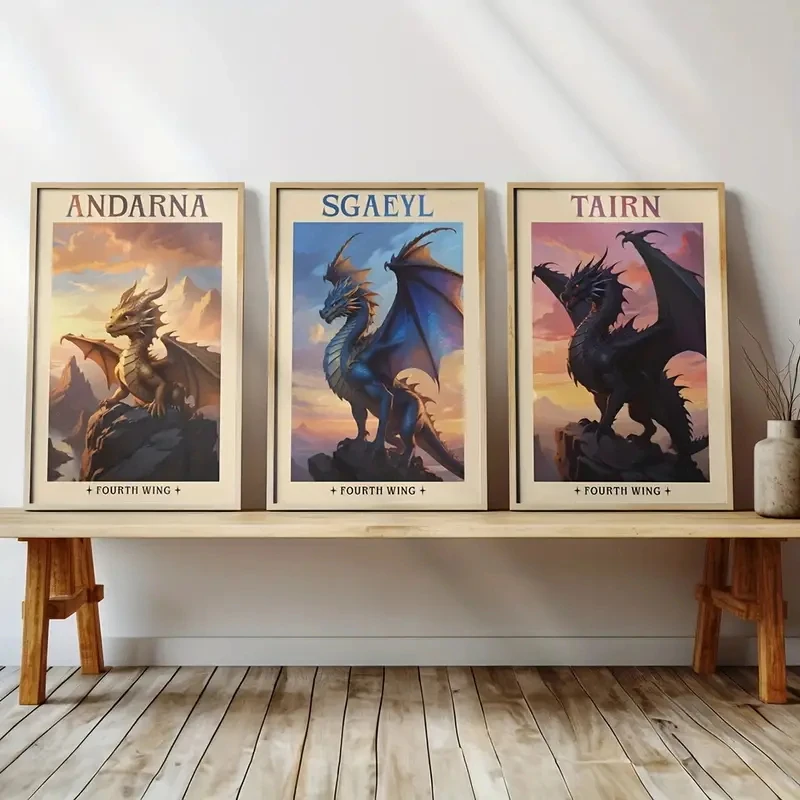 3pcs/Set Abstract Pterosaur Retro Poster, Dragon Knight Art Minimalist Canvas Printing, Living Room, Bedroom, Home Decoration
3pcs/Set Abstract Pterosaur Retro Poster, Dragon Knight Art Minimalist Canvas Printing, Living Room, Bedroom, Home Decoration