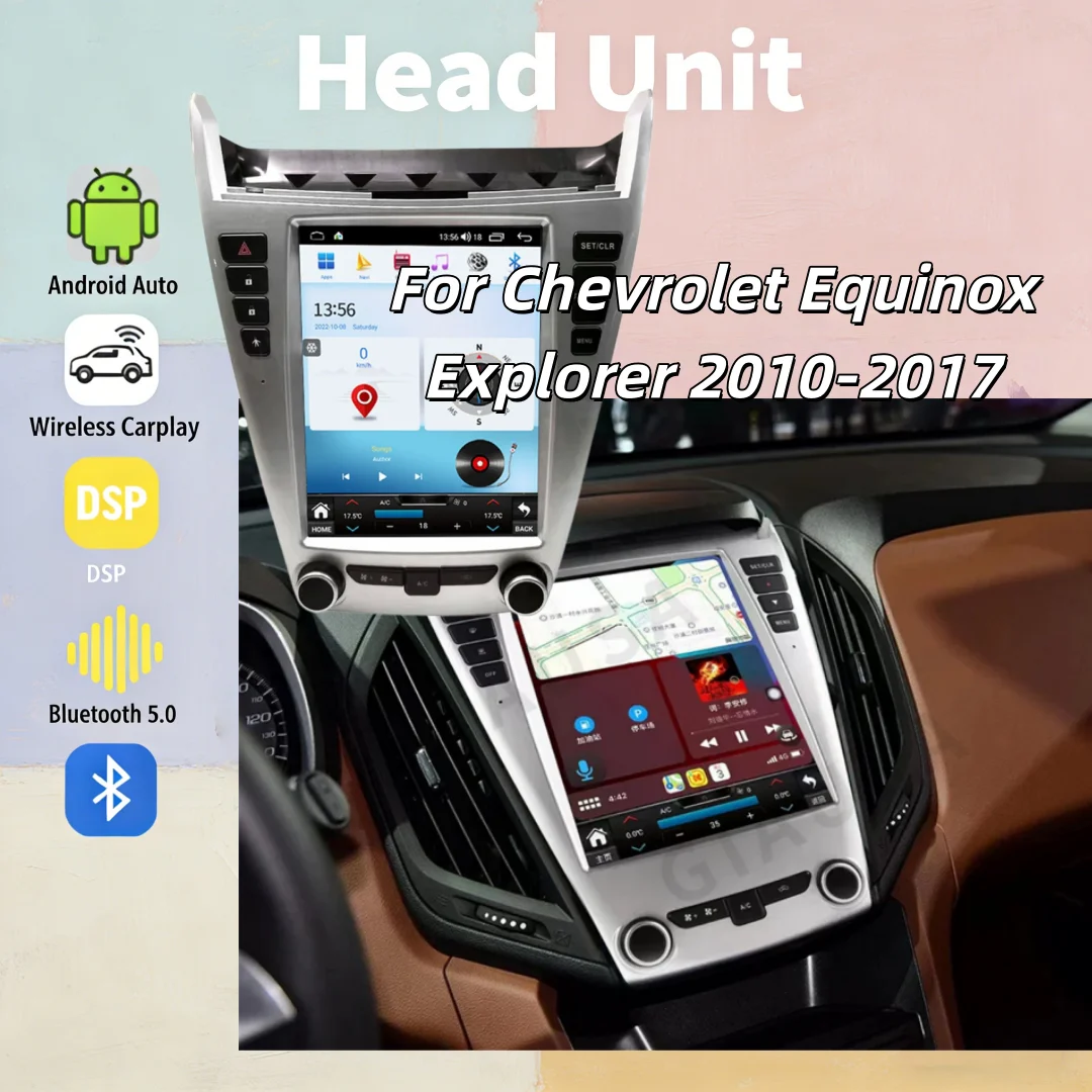ym Car Radio For Chevrolet Equinox Explorer 2010-2017 CarPlay Android Auto Automotive multimedia Bluetooth 5.0 4G GPS Head Unit
ym Car Radio For Chevrolet Equinox Explorer 2010-2017 CarPlay Android Auto Automotive multimedia Bluetooth 5.0 4G GPS Head Unit