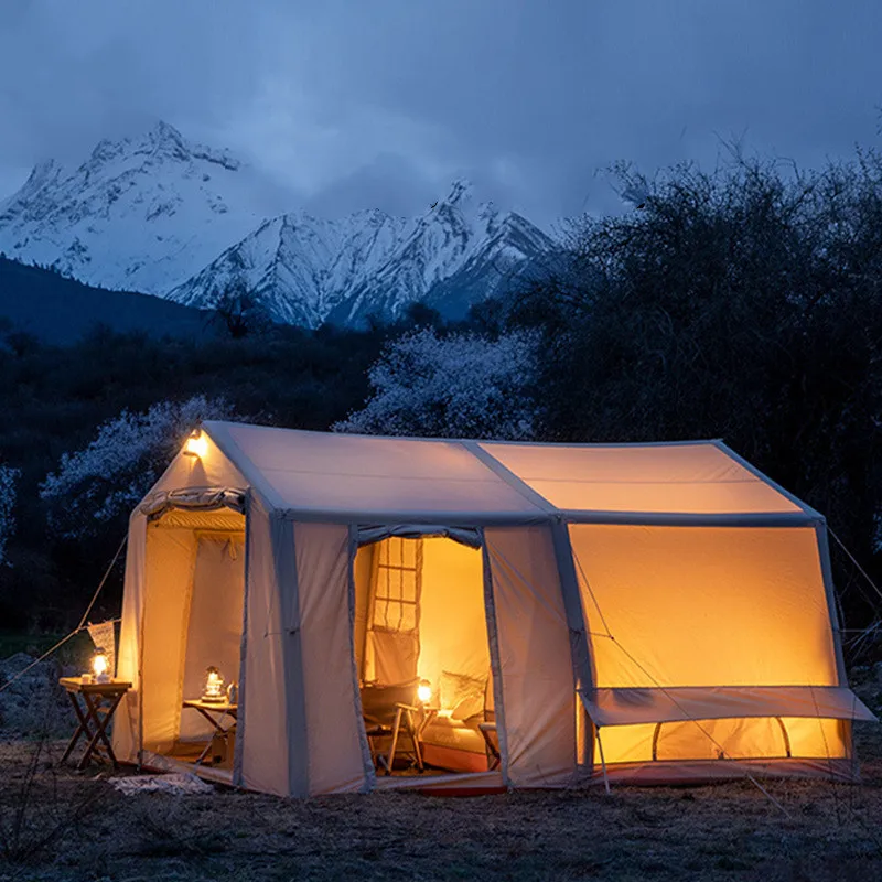 Custom Retro Camping Cotton Tent Outdoor Waterproof Camping Tent Easy to Build One Bedroom One Living Room Inflatable Tent
Custom Retro Camping Cotton Tent Outdoor Waterproof Camping Tent Easy to Build One Bedroom One Living Room Inflatable Tent