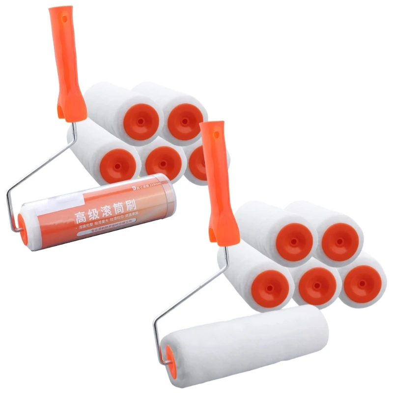 Paint Roller Brush Clean Professional Paint Roller Sleeves Replacement Paint Edger Brush Tool for Home Wall Ceilings 85AC
Paint Roller Brush Clean Professional Paint Roller Sleeves Replacement Paint Edger Brush Tool for Home Wall Ceilings 85AC