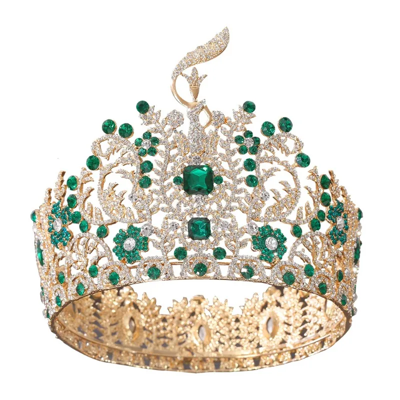 Crown oversized baroque crown cross-border European and American crown presiding over exaggerated headgear
Crown oversized baroque crown cross-border European and American crown presiding over exaggerated headgear