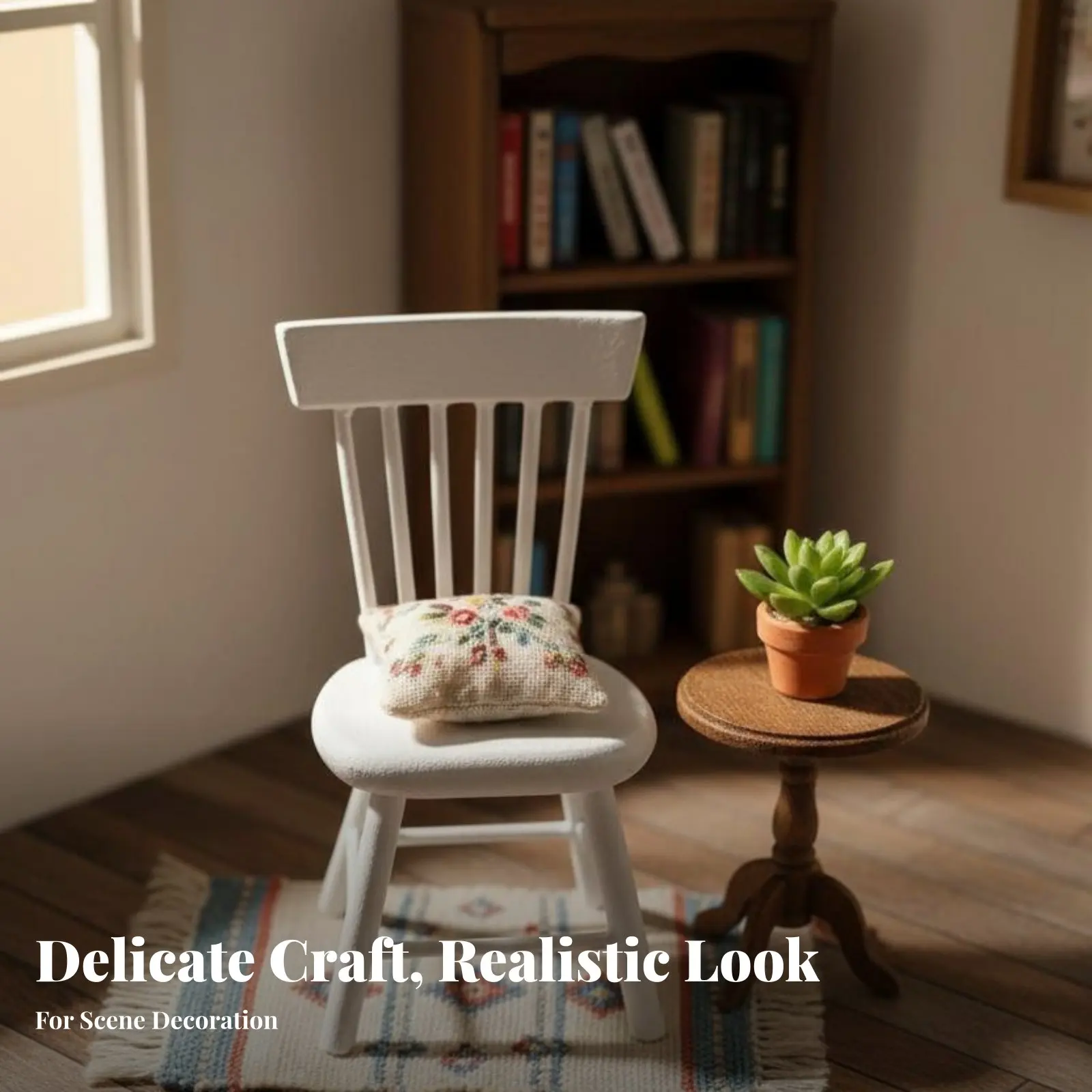 1/12 Scale Table and Chairs Realistic Design 1/12 Scale Dollhouse Chair Dollhouse Dining Set DIY Craft for Collectors, Dioramas
1/12 Scale Table and Chairs Realistic Design 1/12 Scale Dollhouse Chair Dollhouse Dining Set DIY Craft for Collectors, Dioramas