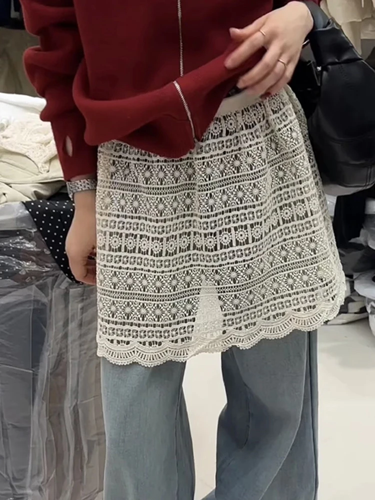 Retro Lace Butt Curtain Women's Spring 2026 New Layered Wear Knitted Skirt Curtain Butt Covering Half Skirt Short Style Commute
Retro Lace Butt Curtain Women's Spring 2026 New Layered Wear Knitted Skirt Curtain Butt Covering Half Skirt Short Style Commute