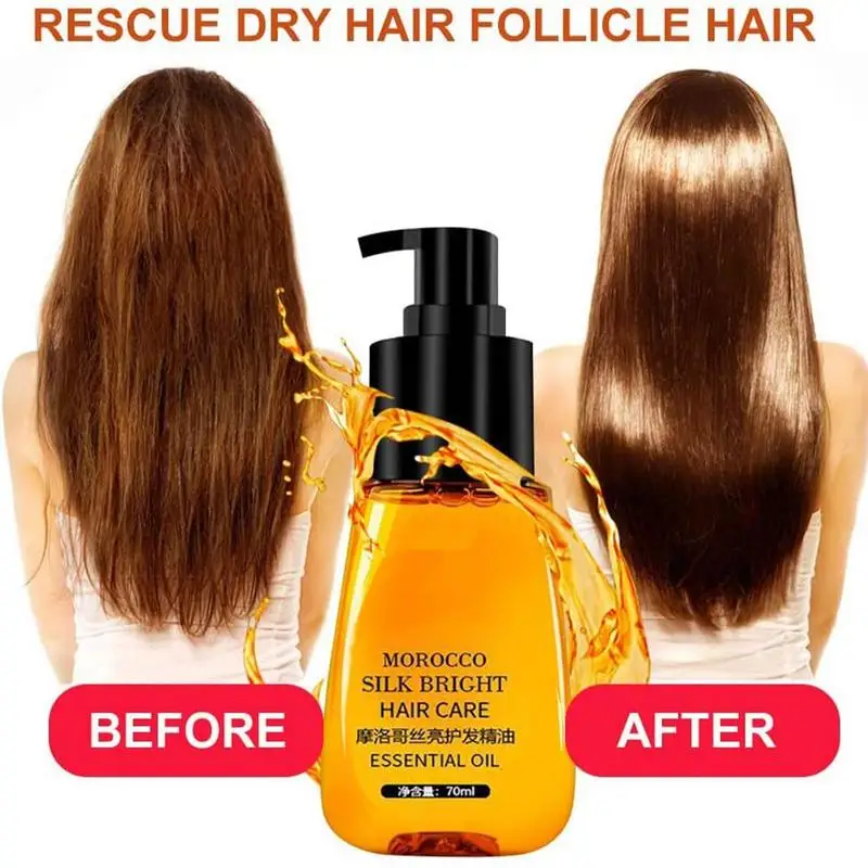 70ml Argan Anti-frizz Hair Serums Moisturizer For Softer Smoother Hair Controls Frizz & Repairs Damaged Hair Heat Protection
70ml Argan Anti-frizz Hair Serums Moisturizer For Softer Smoother Hair Controls Frizz & Repairs Damaged Hair Heat Protection