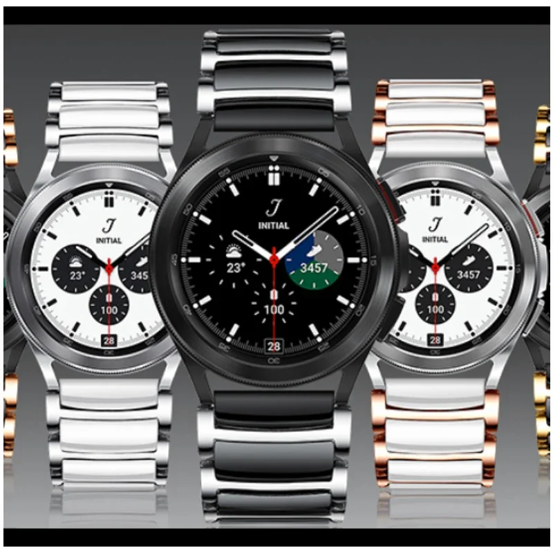 Ремешок керамический и металлический для Samsung Galaxy watch 6/5/4 40 мм 44 мм, роскошный браслет для Galaxy Watch 6 Classic 47 мм, Correa, 20 мм 22 мм
Ремешок керамический и металлический для Samsung Galaxy watch 6/5/4 40 мм 44 мм, роскошный браслет для Galaxy Watch 6 Classic 47 мм, Correa, 20 мм 22 мм