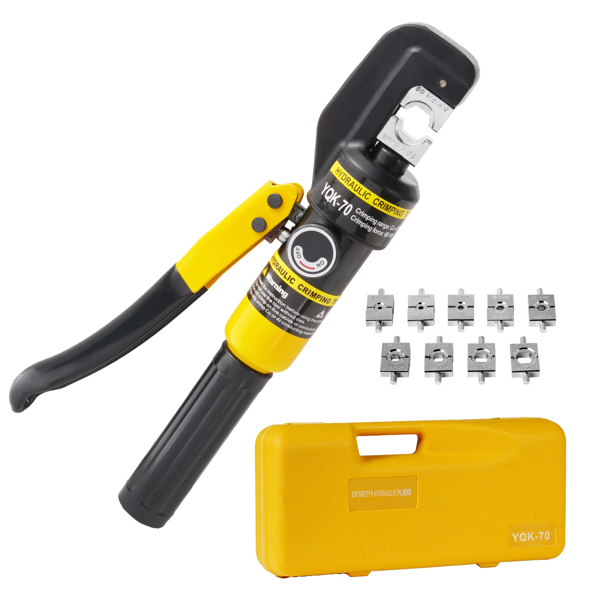 Manual hydraulic crimping pliers YQK-70 portable hydraulic tool hydraulic pile cable terminal crimper
Manual hydraulic crimping pliers YQK-70 portable hydraulic tool hydraulic pile cable terminal crimper