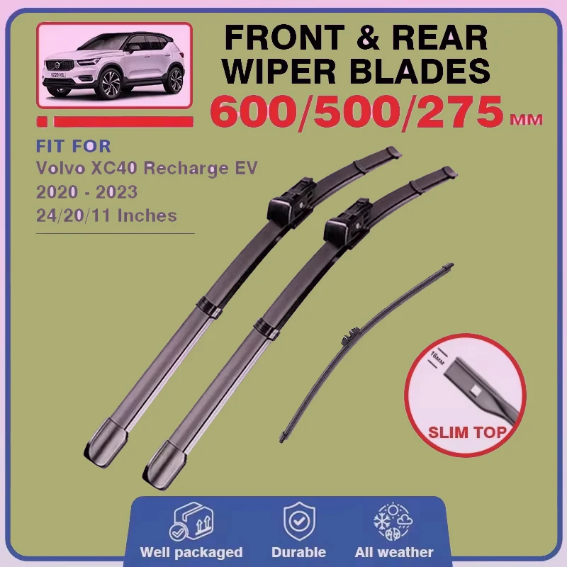 Front Rear Wiper Blades For Volvo XC40 Recharge EV 2017 - 2023 Windshield Windscreen Window Brushes Accessories 2020 2021 2022
Front Rear Wiper Blades For Volvo XC40 Recharge EV 2017 - 2023 Windshield Windscreen Window Brushes Accessories 2020 2021 2022