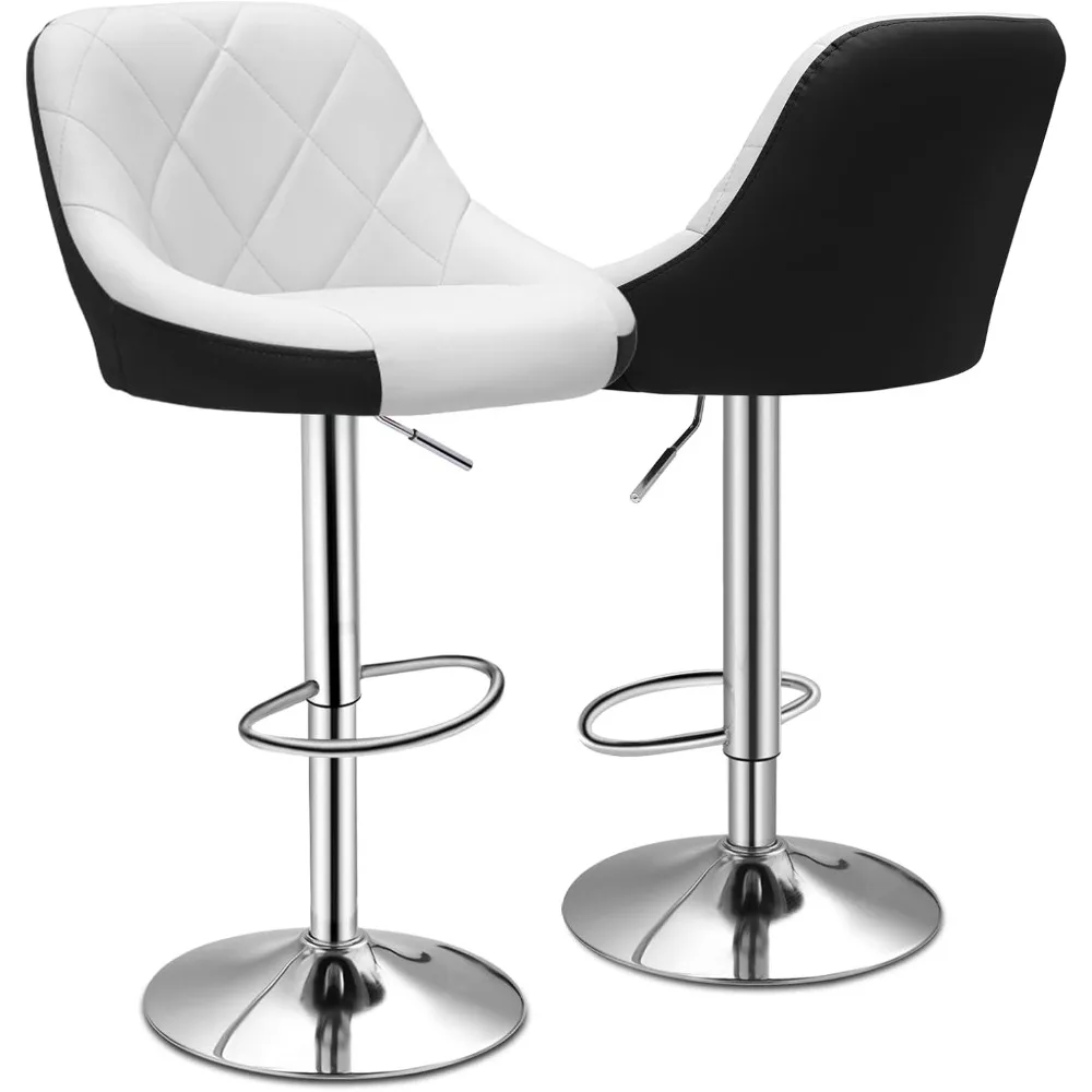 Bar Stools Set of 2 for Kitchen Counter, Height Adjustable Swivel PU Leather Barstools, Modern Bar Chair with Back
Bar Stools Set of 2 for Kitchen Counter, Height Adjustable Swivel PU Leather Barstools, Modern Bar Chair with Back