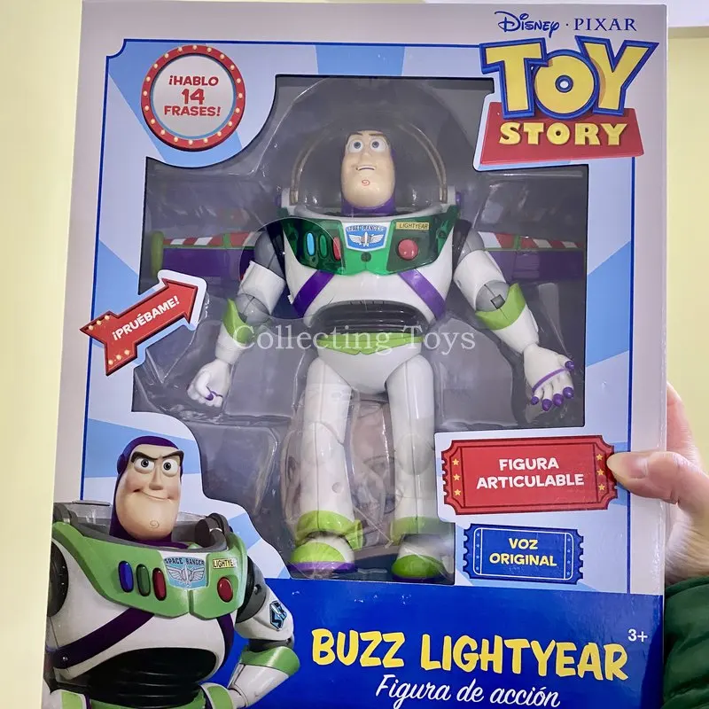 In Stock Toy Story Talking Woody Buzz Lightyear Action Figure Spanish Bilingual Talking Posable Collectible Movie Design Gifts
In Stock Toy Story Talking Woody Buzz Lightyear Action Figure Spanish Bilingual Talking Posable Collectible Movie Design Gifts