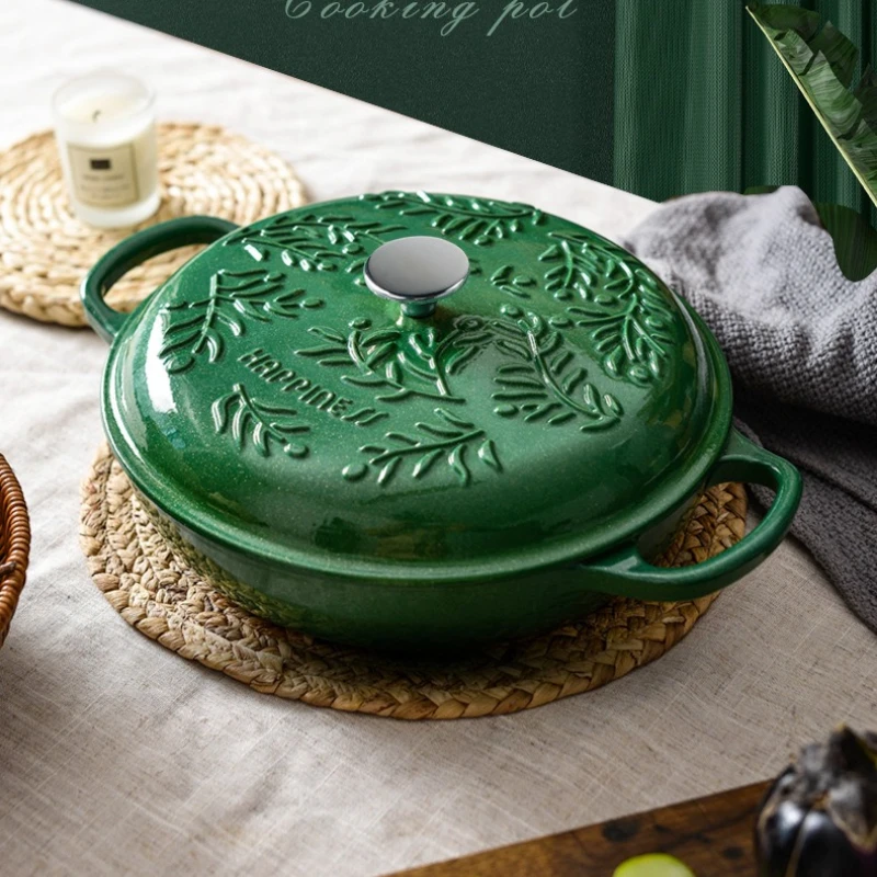 Micro-Pressure Cast Iron Casserole, 26cm Enameled Non-Stick Pot, Water-Retaining Induction Compatible, Easy-Clean Stew Braiser
Micro-Pressure Cast Iron Casserole, 26cm Enameled Non-Stick Pot, Water-Retaining Induction Compatible, Easy-Clean Stew Braiser