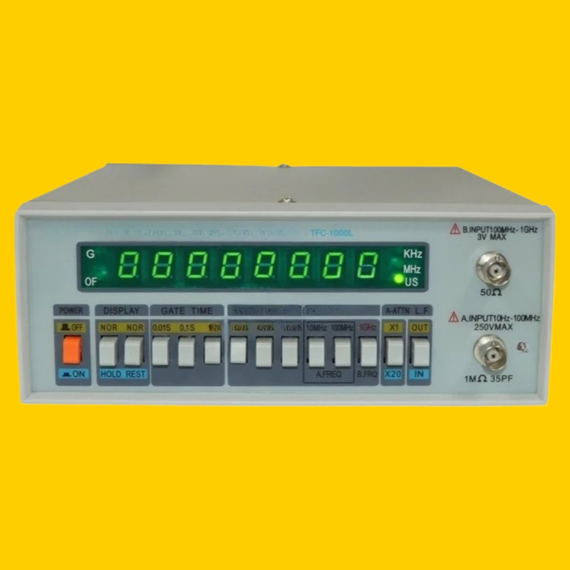 High-resolution Frequency Counter Suitable for TFC-2700L Multi-function Frequency Counter 8 LED Display Instrument 10HZ-2.7GHZ
High-resolution Frequency Counter Suitable for TFC-2700L Multi-function Frequency Counter 8 LED Display Instrument 10HZ-2.7GHZ