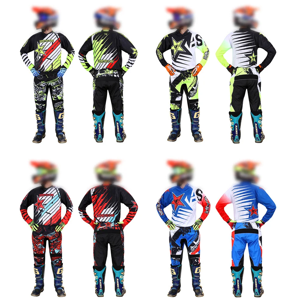 Off road motorcycle set Men and women's motochross jerseys and pants MX Enduro racing suit DH ATV BMX customized Combo 
Off road motorcycle set Men and women's motochross jerseys and pants MX Enduro racing suit DH ATV BMX customized Combo