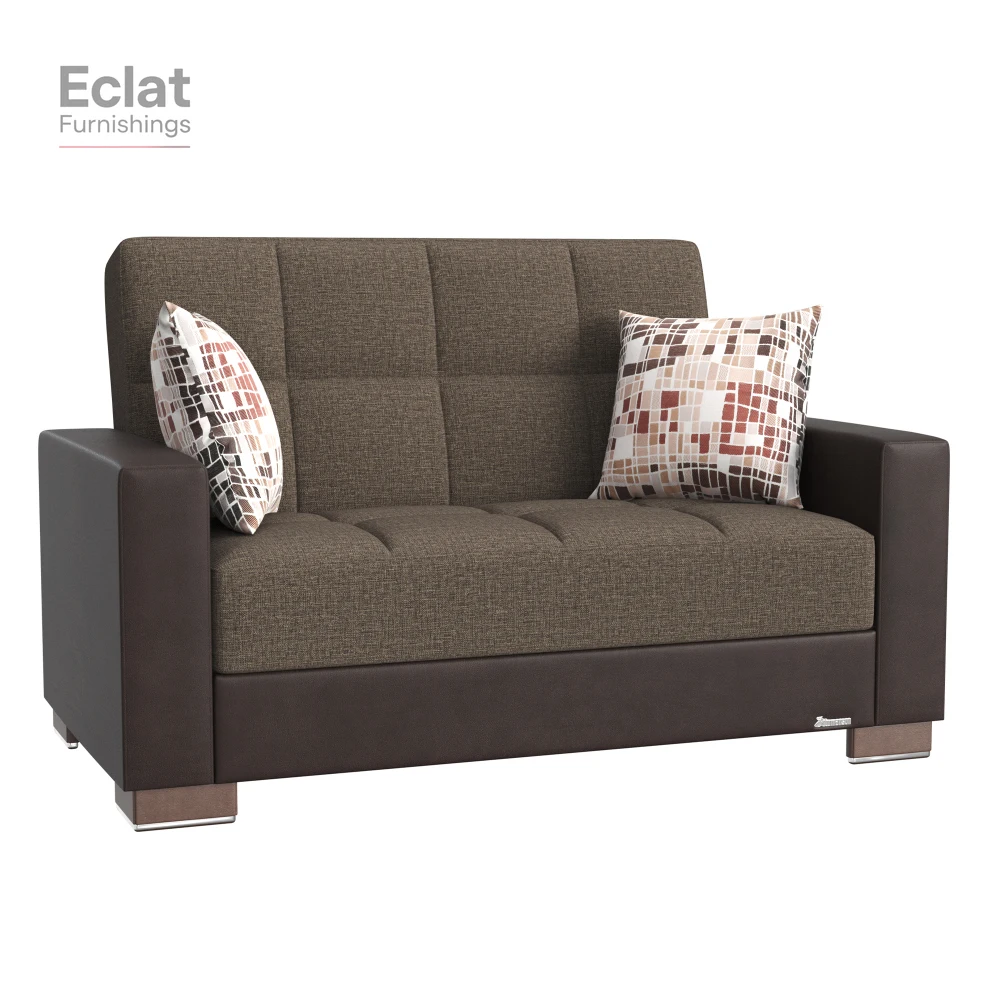 PrimeNest ZenAero Collection Upholstered Convertible Loveseat with Storage, Brown/Brown-PU Polyester, furniture living room
PrimeNest ZenAero Collection Upholstered Convertible Loveseat with Storage, Brown/Brown-PU Polyester, furniture living room