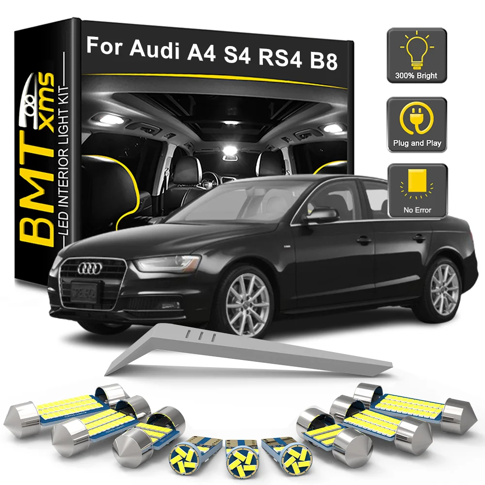 BMTxms For Audi A4 S4 RS4 B5 B6 B8 Avant Sedan 2009 2010 2011 2012 2013 2014 2015 Car LED Interior Light Bulb Kit Vehicle Lamp
BMTxms For Audi A4 S4 RS4 B5 B6 B8 Avant Sedan 2009 2010 2011 2012 2013 2014 2015 Car LED Interior Light Bulb Kit Vehicle Lamp