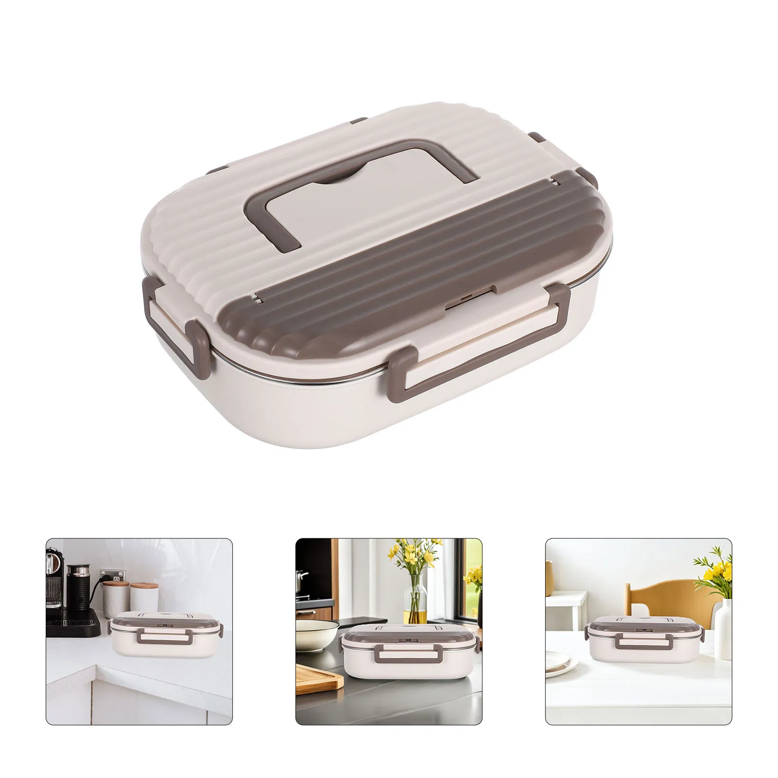 Double Layered Stainless Steel Lunch Box 5-Compartment Leakproof Divided Bento Container Adult Lunchbox for Work School Food
Double Layered Stainless Steel Lunch Box 5-Compartment Leakproof Divided Bento Container Adult Lunchbox for Work School Food