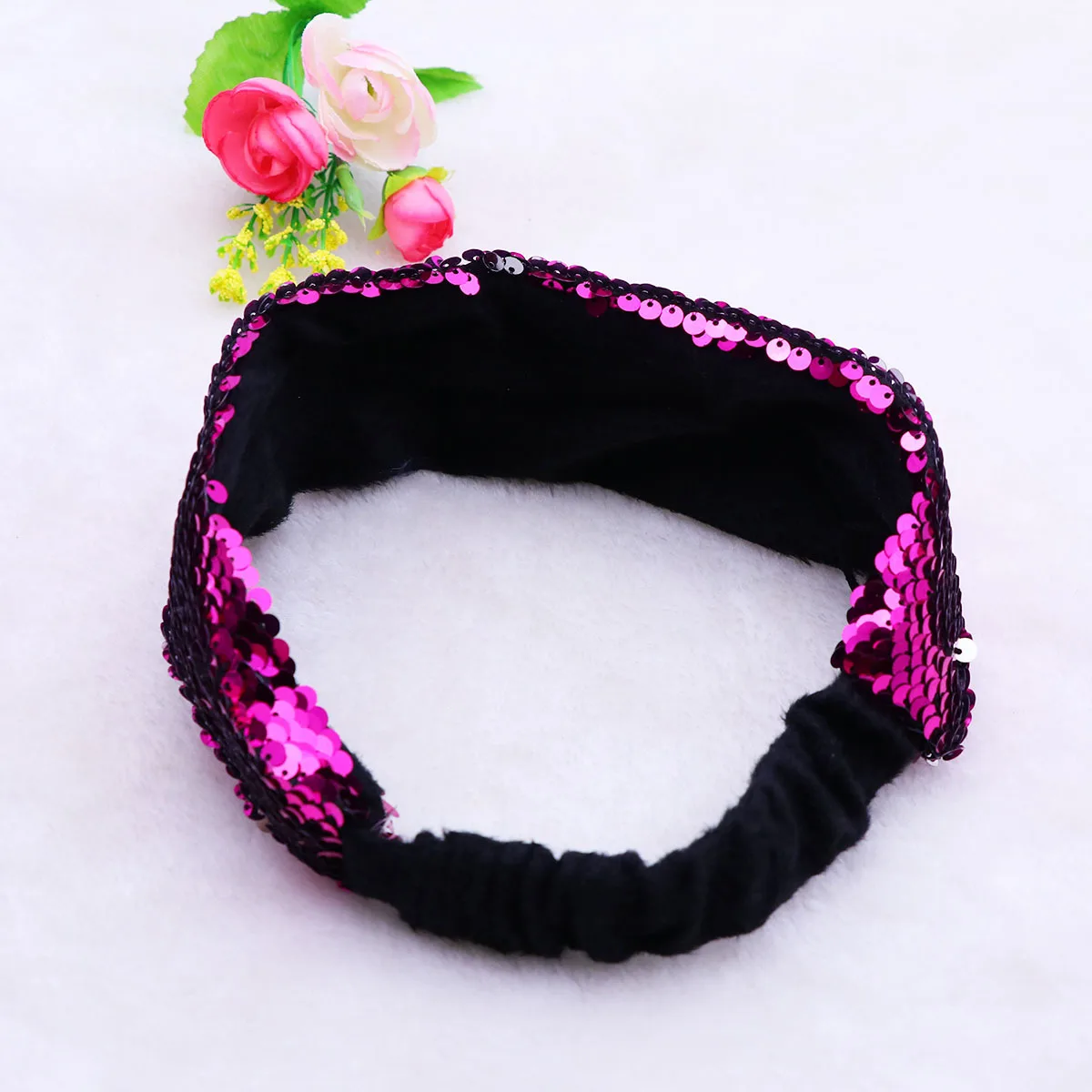 Headband Reversible Girls Hair Girls Hairband Hoop Party Sequin Headband Wear Rose Red Hair Styling Tool
Headband Reversible Girls Hair Girls Hairband Hoop Party Sequin Headband Wear Rose Red Hair Styling Tool