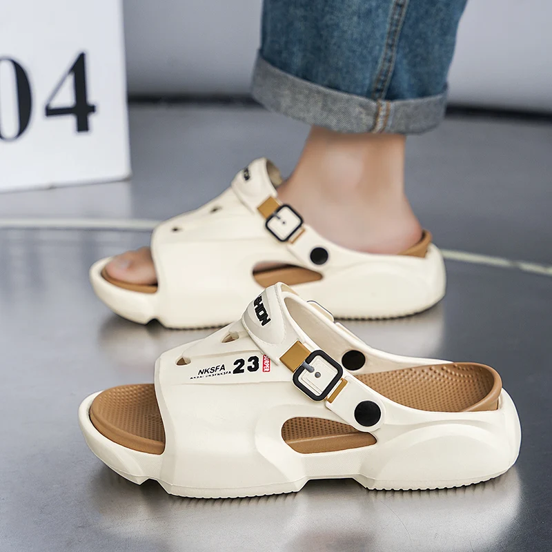 Men Flat Slippers Summer Lightweight Breathable Shoes Outdoor Non Slip Beach Sandals Quality Fashion Solid Color Bathroom Shoes
Men Flat Slippers Summer Lightweight Breathable Shoes Outdoor Non Slip Beach Sandals Quality Fashion Solid Color Bathroom Shoes