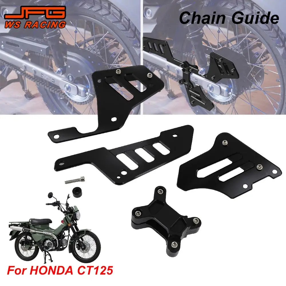 Motorcycles Chain Guide Bracket 6061 Aluminum Alloy Sprocket Guard Cover Protector Chain Guard Set for Honda HONDA CT125 CT 125 
Motorcycles Chain Guide Bracket 6061 Aluminum Alloy Sprocket Guard Cover Protector Chain Guard Set for Honda HONDA CT125 CT 125