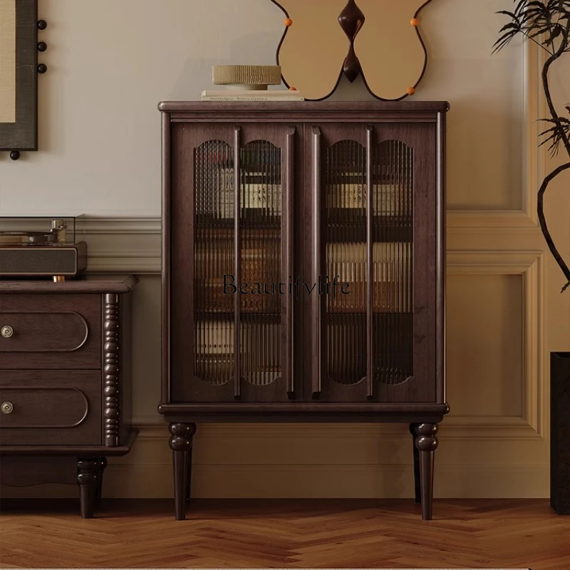 *French retro solid wood side cabinet storage American wall wine cabinet household
*French retro solid wood side cabinet storage American wall wine cabinet household