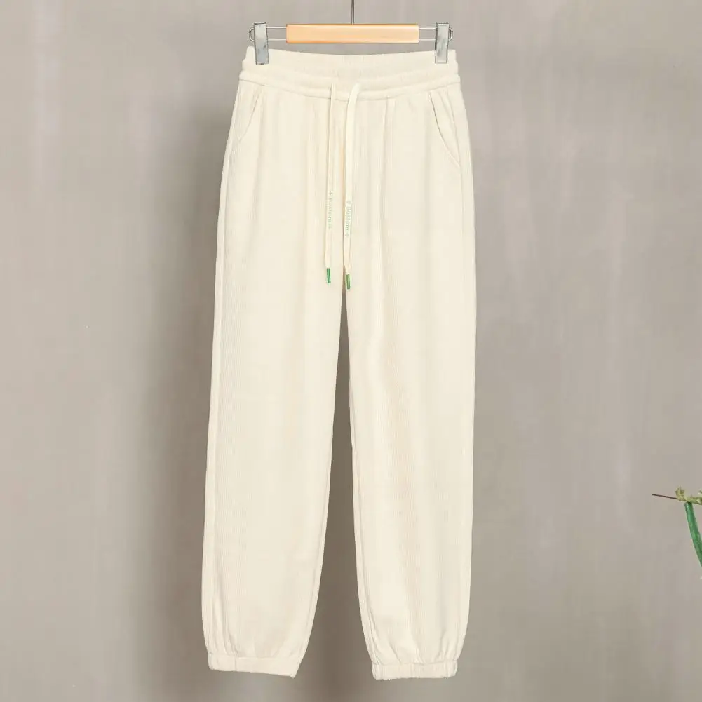 Elastic Waist Pants High Waist Drawstring Women's Pants with Deep Crotch Ankle-banded Design for Casual Sports Activities Solid
Elastic Waist Pants High Waist Drawstring Women's Pants with Deep Crotch Ankle-banded Design for Casual Sports Activities Solid
