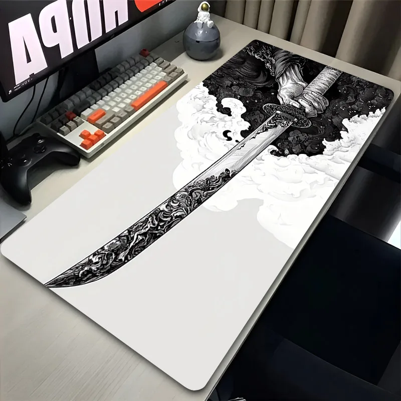 XXL Samurai Sword Mouse Pad, Black White Anime Gaming Accessories, Non-slip Large Desk Mat for Keyboard Laptop Gamer
XXL Samurai Sword Mouse Pad, Black White Anime Gaming Accessories, Non-slip Large Desk Mat for Keyboard Laptop Gamer