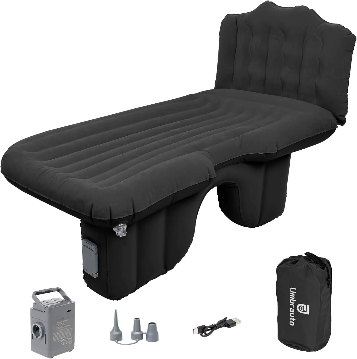 Umbrauto Back Seat Car Air Mattress: Cordless Inflatable SUV Car Camping Bed for Truck Van with Built-in Air Pump, Thickened Double-Sided Flocking Travel Car Sleeping Pad
Umbrauto Back Seat Car Air Mattress: Cordless Inflatable SUV Car Camping Bed for Truck Van with Built-in Air Pump, Thickened Double-Sided Flocking Travel Car Sleeping Pad