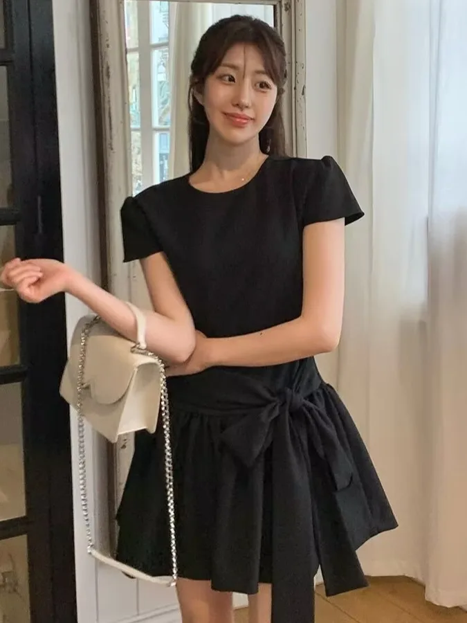 Ele Bla A-Line Flower Bud Dr Women's Unique Design Waist Belt Slimming ort Skirt Korean Sle Summer Dr
Ele Bla A-Line Flower Bud Dr Women's Unique Design Waist Belt Slimming ort Skirt Korean Sle Summer Dr