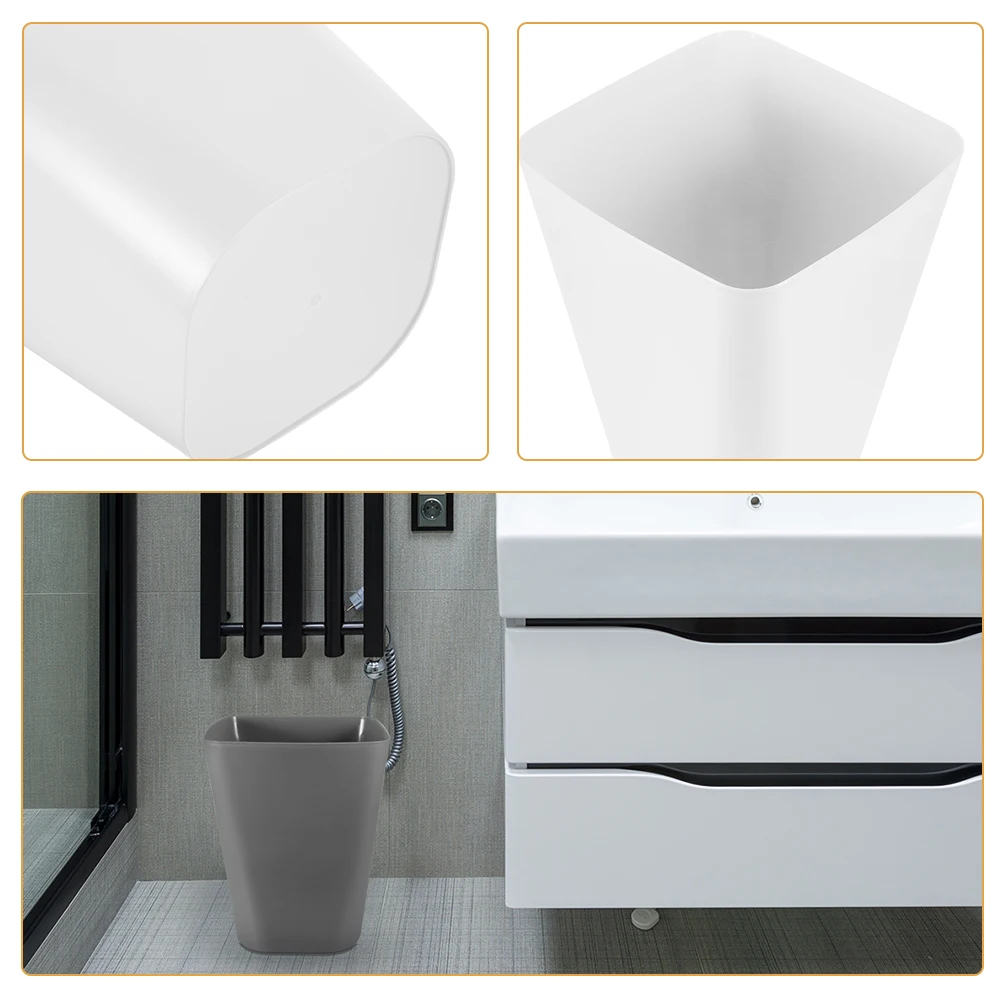 2pcs Square Trash Can Plastic Household Garbage Bin For Home Office Kitchen Bathroom Large Opening Easy Clean Waste
2pcs Square Trash Can Plastic Household Garbage Bin For Home Office Kitchen Bathroom Large Opening Easy Clean Waste